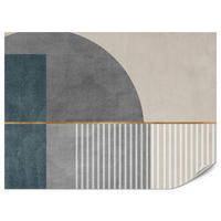 FOTOTAPETE für Wohnzimmer Formen Modernes Geometrisches Muster 200x140 - Beige/Braun, Papier (200/140cm) - Muralo