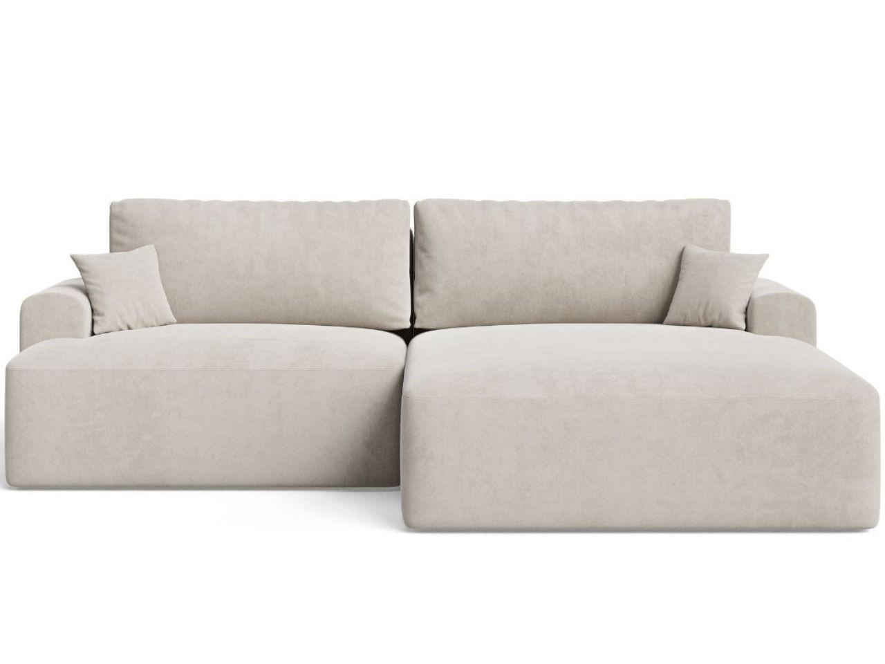 ECKSOFA Serene Beige Rechts - Beige, Holz/Textil (145/259cm) - Graingold