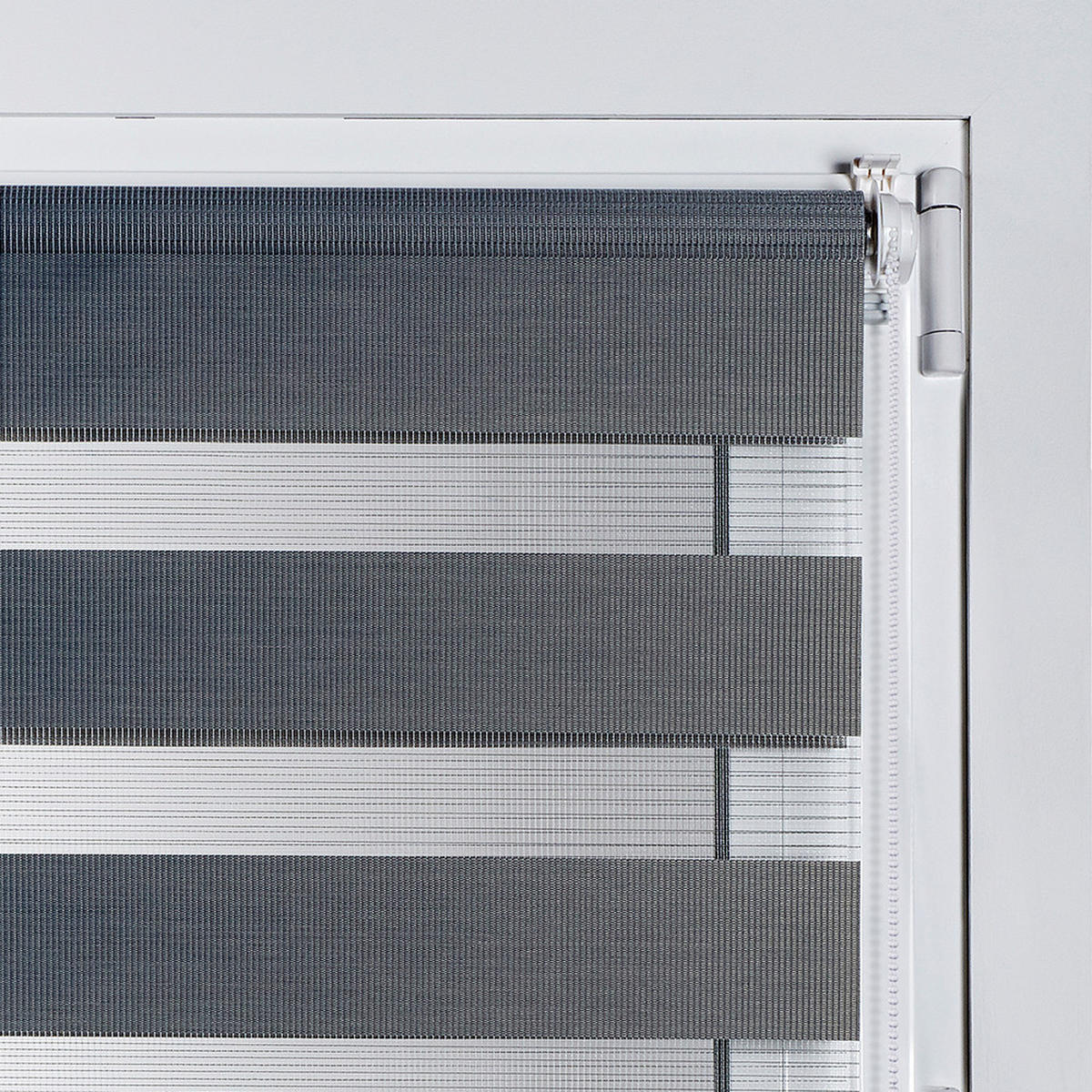 DOPPELROLLO Silber, 90 cm x 180 cm - Silberfarben, Kunststoff (90/180cm) - STORESDECO