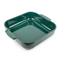 AUFLAUFFORM Keramik Appolia 36cm Quadratisch Waldgrün Spülmaschinenfest - Grün, Keramik (31/36/8.2cm) - PEUGEOT