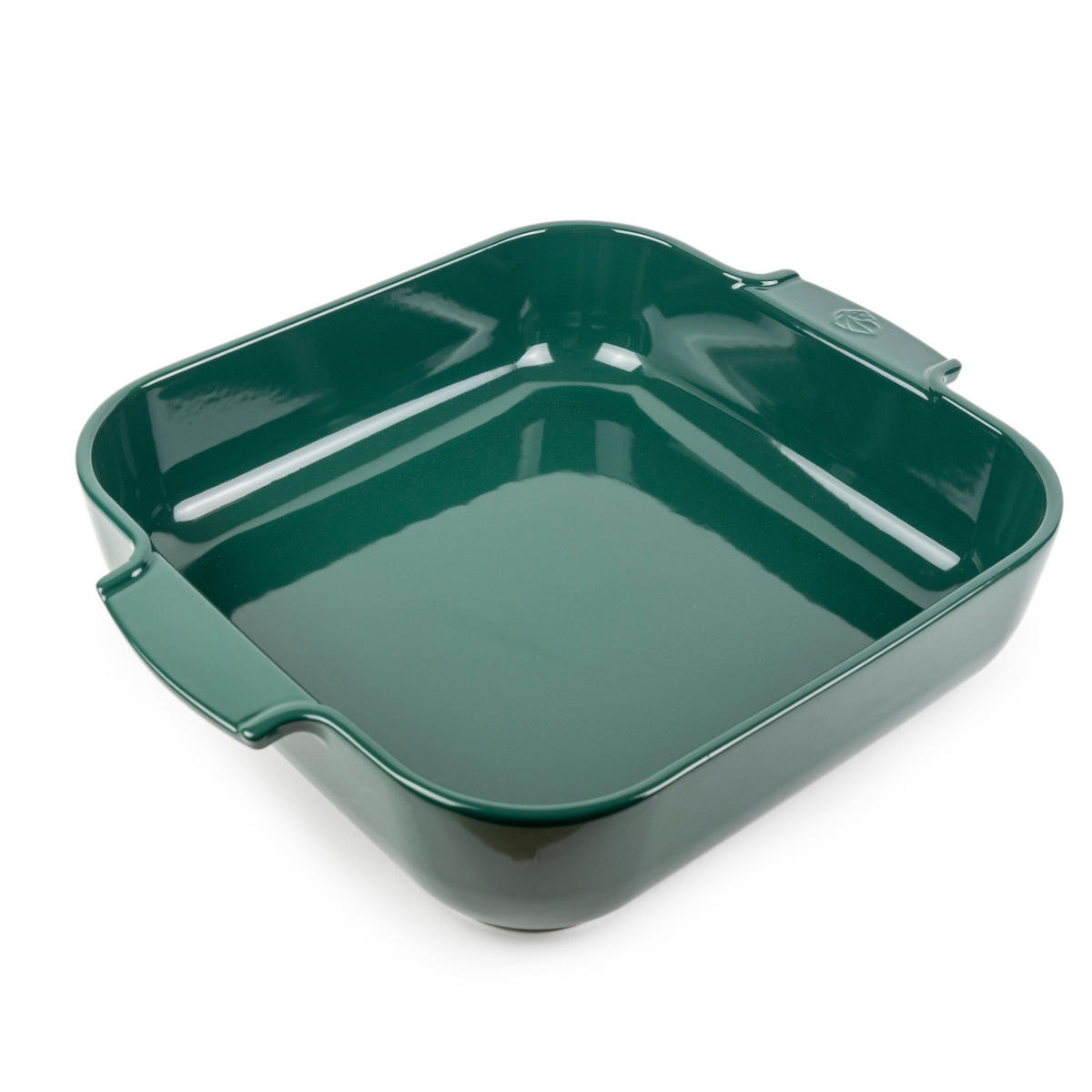 AUFLAUFFORM Keramik Appolia 36cm Quadratisch Waldgrün Spülmaschinenfest - Grün, Keramik (31/36/8.2cm) - PEUGEOT