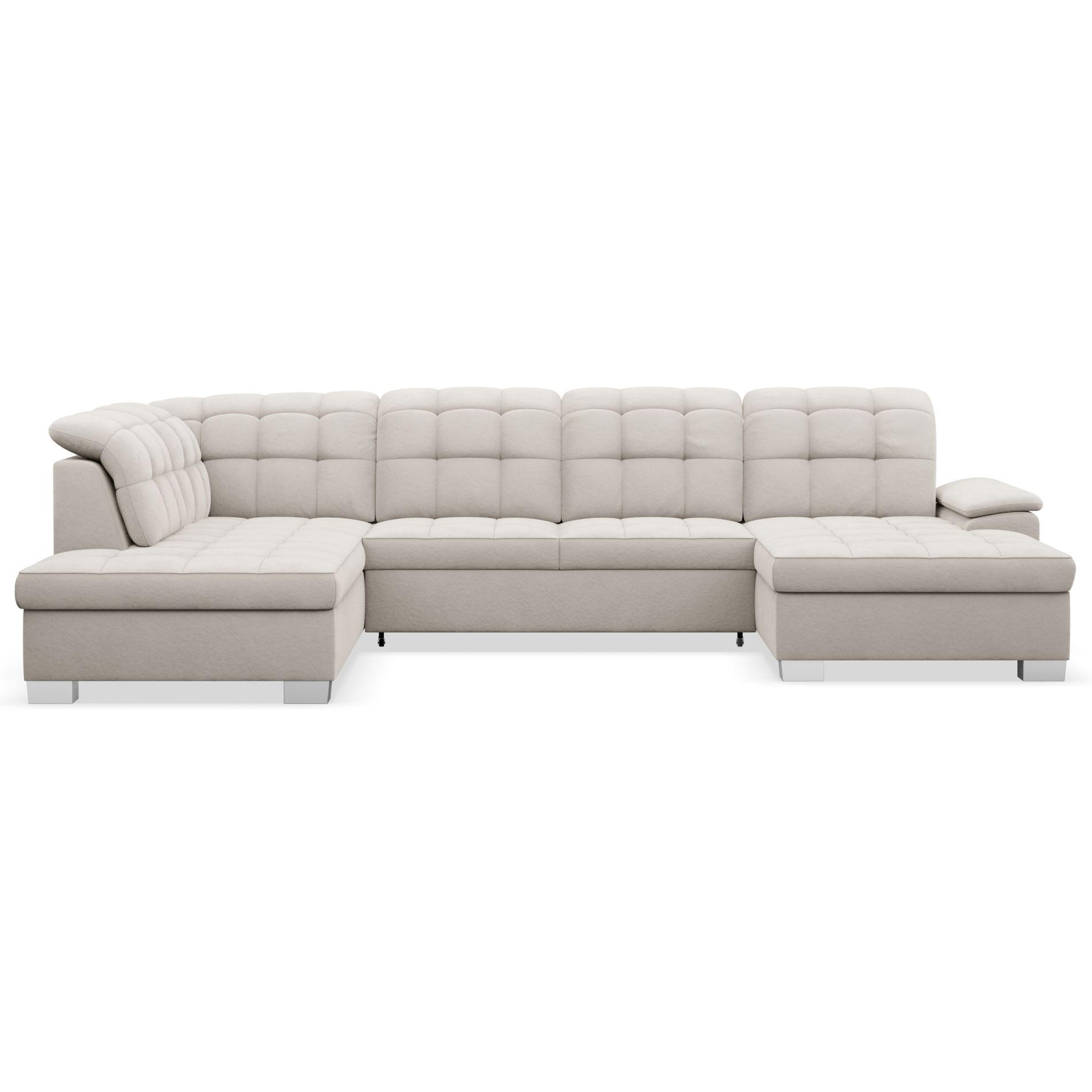 WOHNLANDSCHAFT Jamaal Taupe Velours rechtsseitig - Taupe/Schwarz, Textil (330/106/212cm) - Selsey