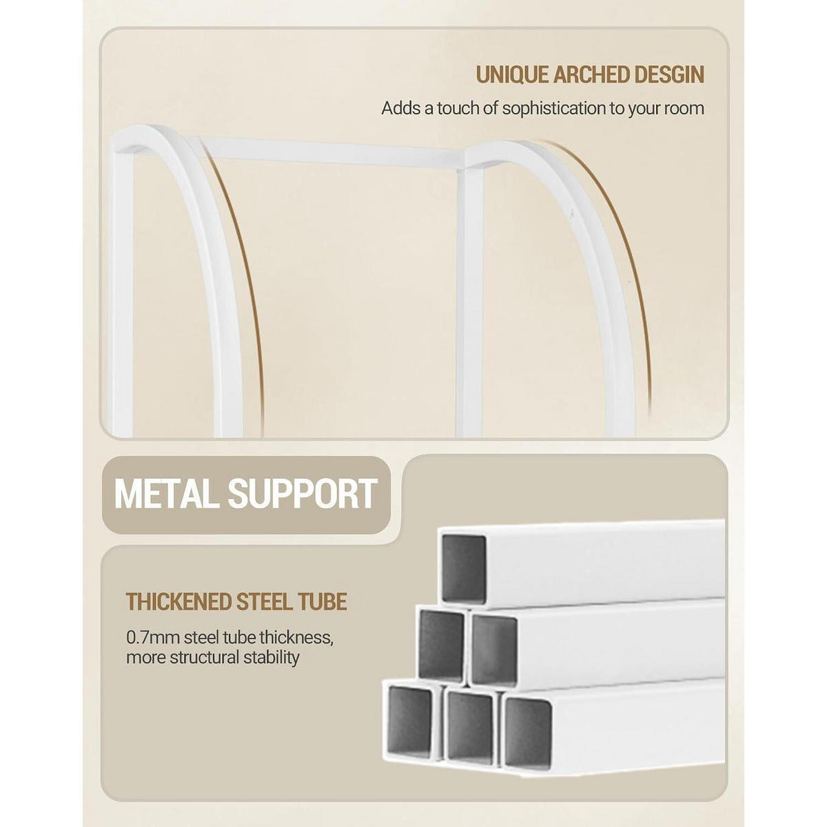 BÜCHERREGAL 6 Ebenen Weiß 30 x 33,6 x 182,5 cm - Weiß, Metall (33.6/182.5/30cm)