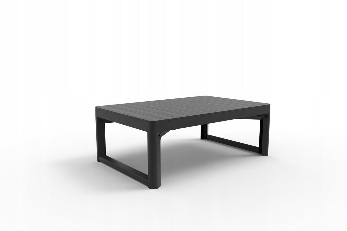 GARTENMÖBEL-SET, 2 Stühle + Tisch, Graphit - Graphitfarben, Kunststoff (60/62cm) - KADAX
