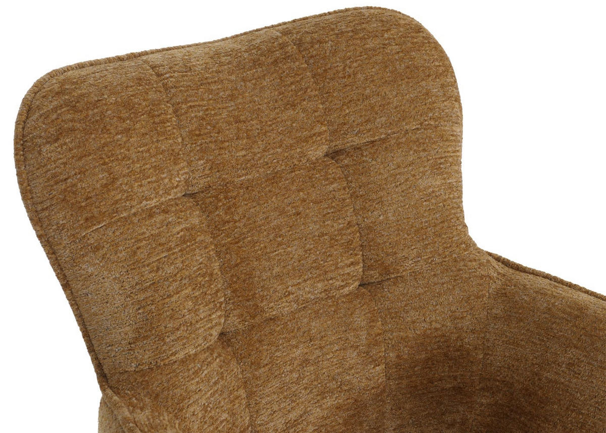 JÍDELNÍ ŽIDLE Hořčičně žlutá, sada 2 ks - žlutá, textil (62/92/68cm) - MCW