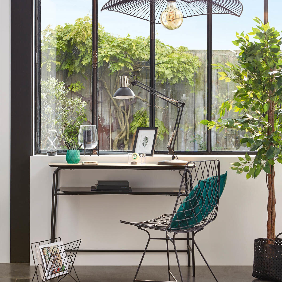 FICUS im Topf 97/86/185 cm - Grün, Kunststoff (185cm) - Atmosphera Createur d´interieur