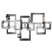 WANDDEKO Silber 110/64 cm - Silberfarben, Metall (2.6/64/7cm) - KUNSTLOFT
