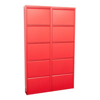 SCHUHKIPPER rot - Rot, Holzwerkstoff (100/173/16cm) - ebuy24