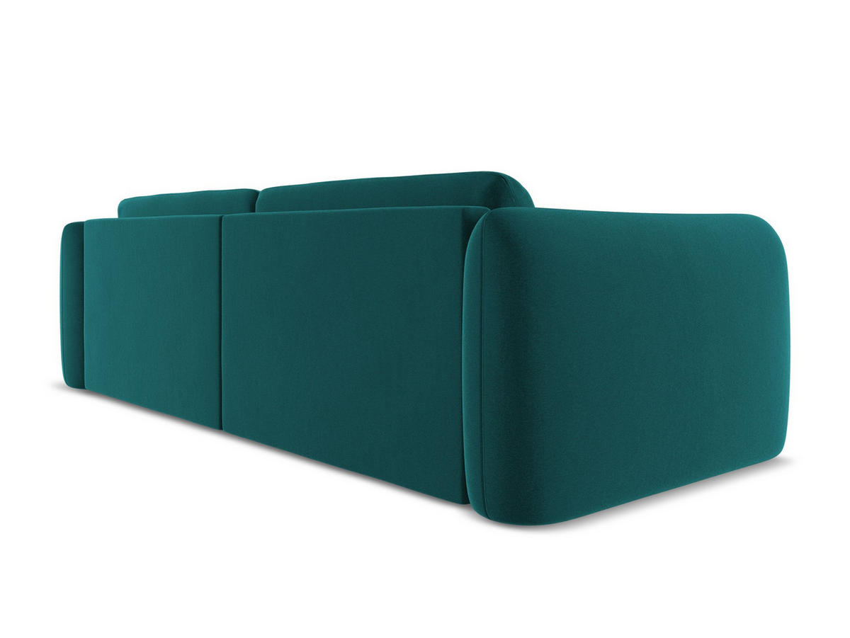 4-SITZER-SOFA Chenille Stoff Beige - Beige/Schwarz, Kunststoff/Textil (335/70/166cm) - Makamii