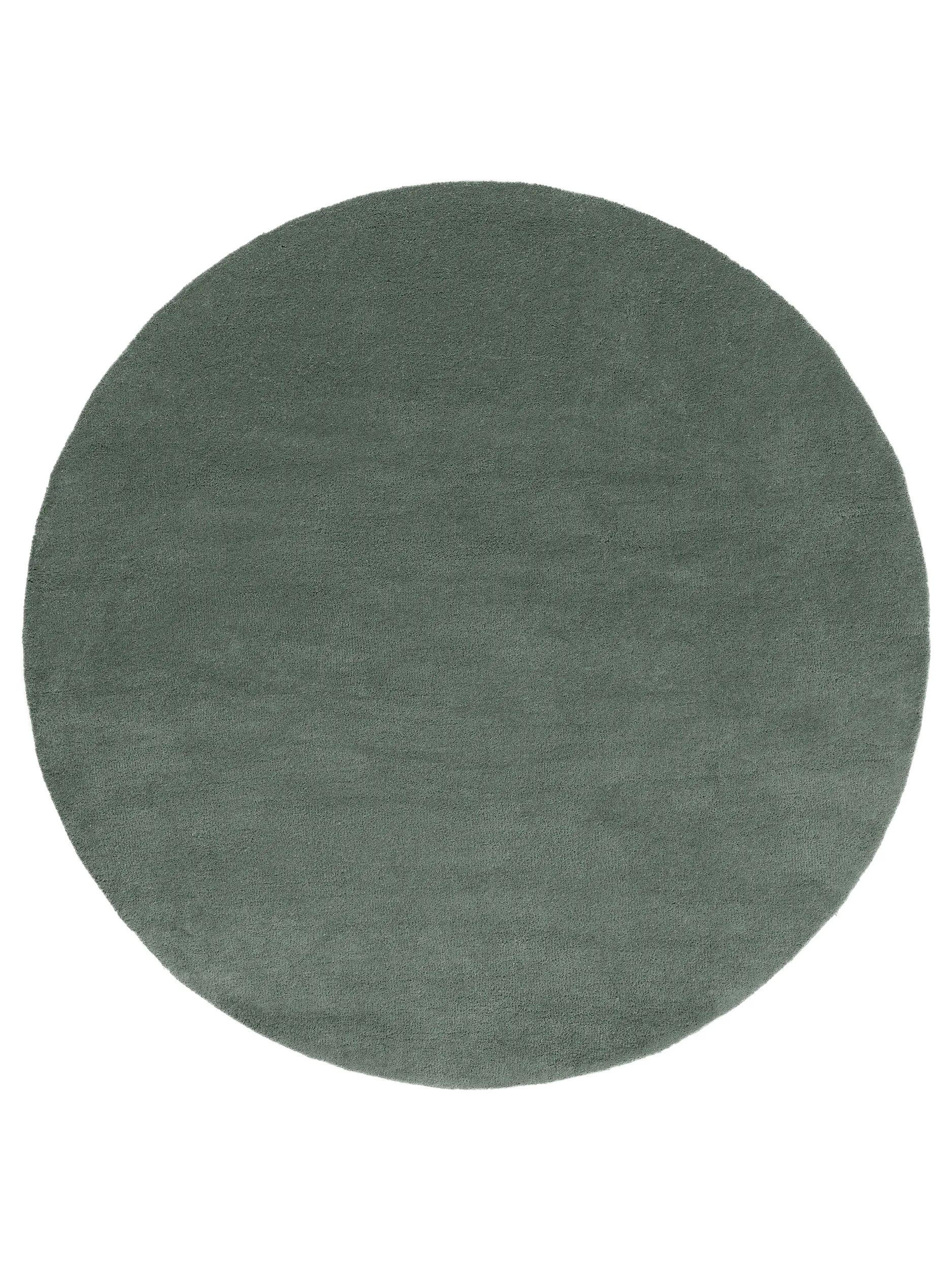 VOLNENA preproga Bent zelena ø 200 cm okrogla - zelena, tekstil/naravni materiali (200/200cm) - benuta Nest