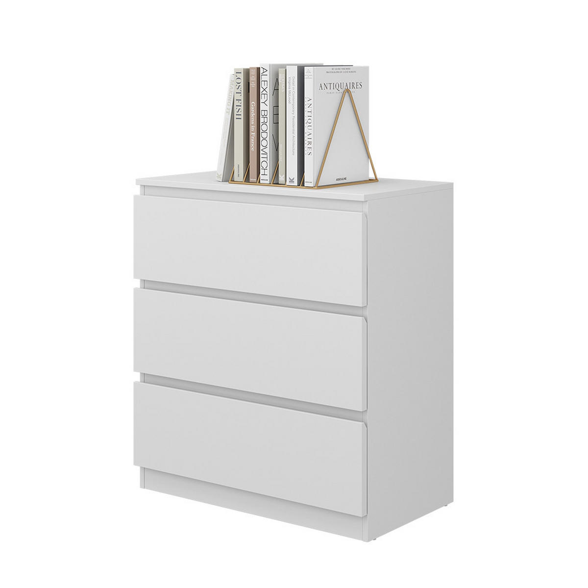 KOMMODE Calisto Weiß 70 x 78.5 cm - Weiß, Holzwerkstoff (39/78.5/70cm) - Vicco