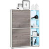 HIGHBOARD Cuba Türen in Eiche Nordic - Silbereichenfarben, Holzwerkstoff (79/105.5/35.5cm) - Vladon