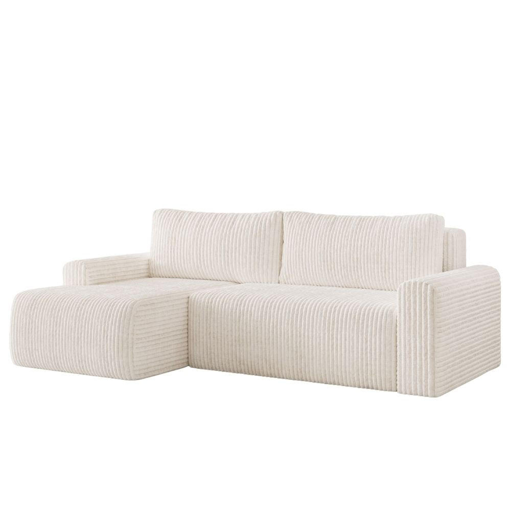Dekori_Interiors Ecksofa Weiß 240x142 cm