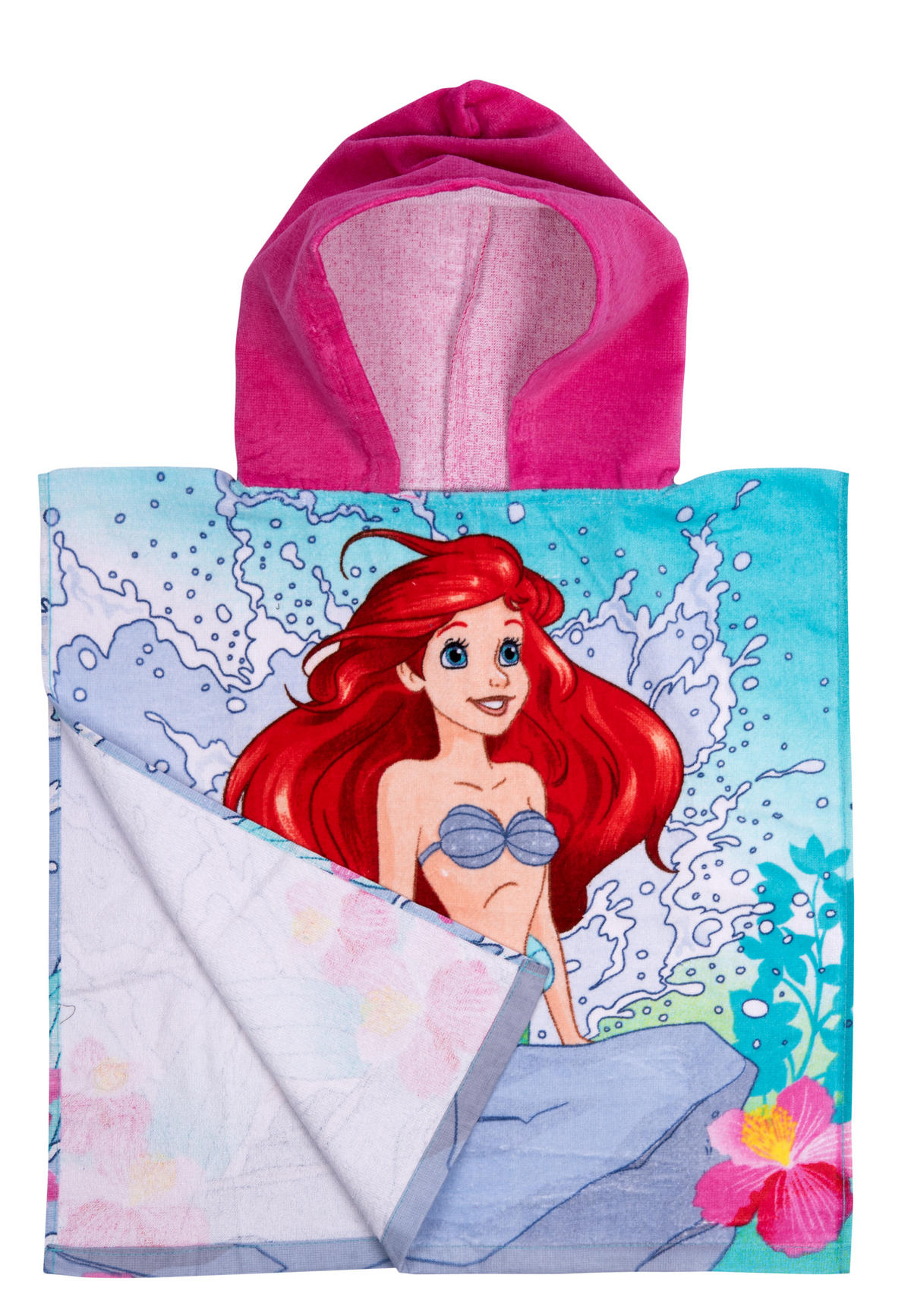 BADEPONCHO Disney Arielle 50 x 100 cm - Multicolor, Textil (Einheitsgrößenull) - Disney