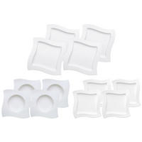 TELLERSET NewWave weiß 12er Set - Weiß, Keramik (1/1/1cm) - Villeroy & Boch