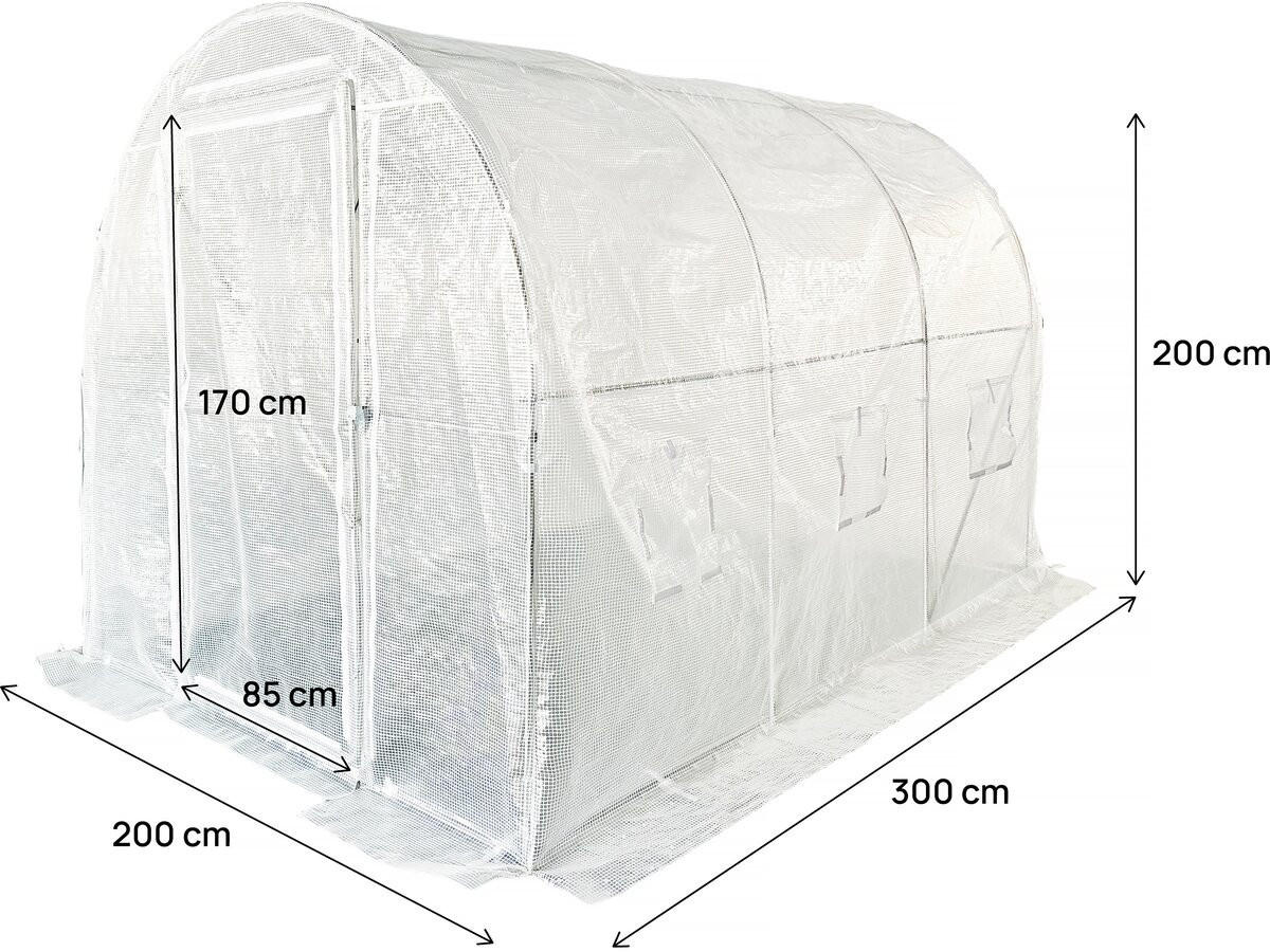 ZUBEBÖHR FÜR GEWÄCHSHÄUSER mimosa weiss - Weiß, Kunststoff (85/170/85cm) - Habitat Garten