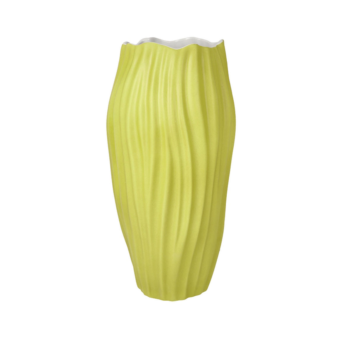 VASE Spirulina 30 cm - Gelb, Keramik (30cm) - Goebel