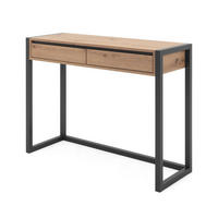 KONSOLENTISCH Eiche Artisan, grau 100 cm Industrial Design, Ablagetisch mit Schubladen - Anthrazit/Eiche Artisan, Holzwerkstoff (35/100/75cm) - Furn.Design