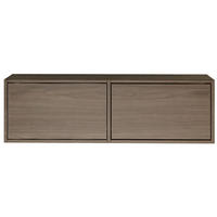 TV-LOWBOARD Framme hängend, 2 Klappen, Walnuss, 100/30/30 cm - Dunkelbraun, Holzwerkstoff (100.6/30/30cm) - Selsey