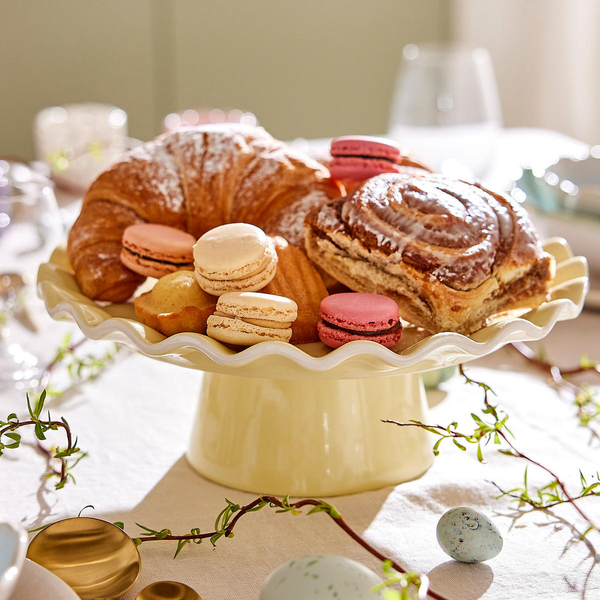 KUCHENETAGERE Lilly - Hellgelb, Keramik (28/10cm) - Butlers