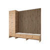 GARDEROBE Balma VI - Kaschmir/Eiche Artisan, Holzwerkstoff (230/206/44cm) - MIRJAN24