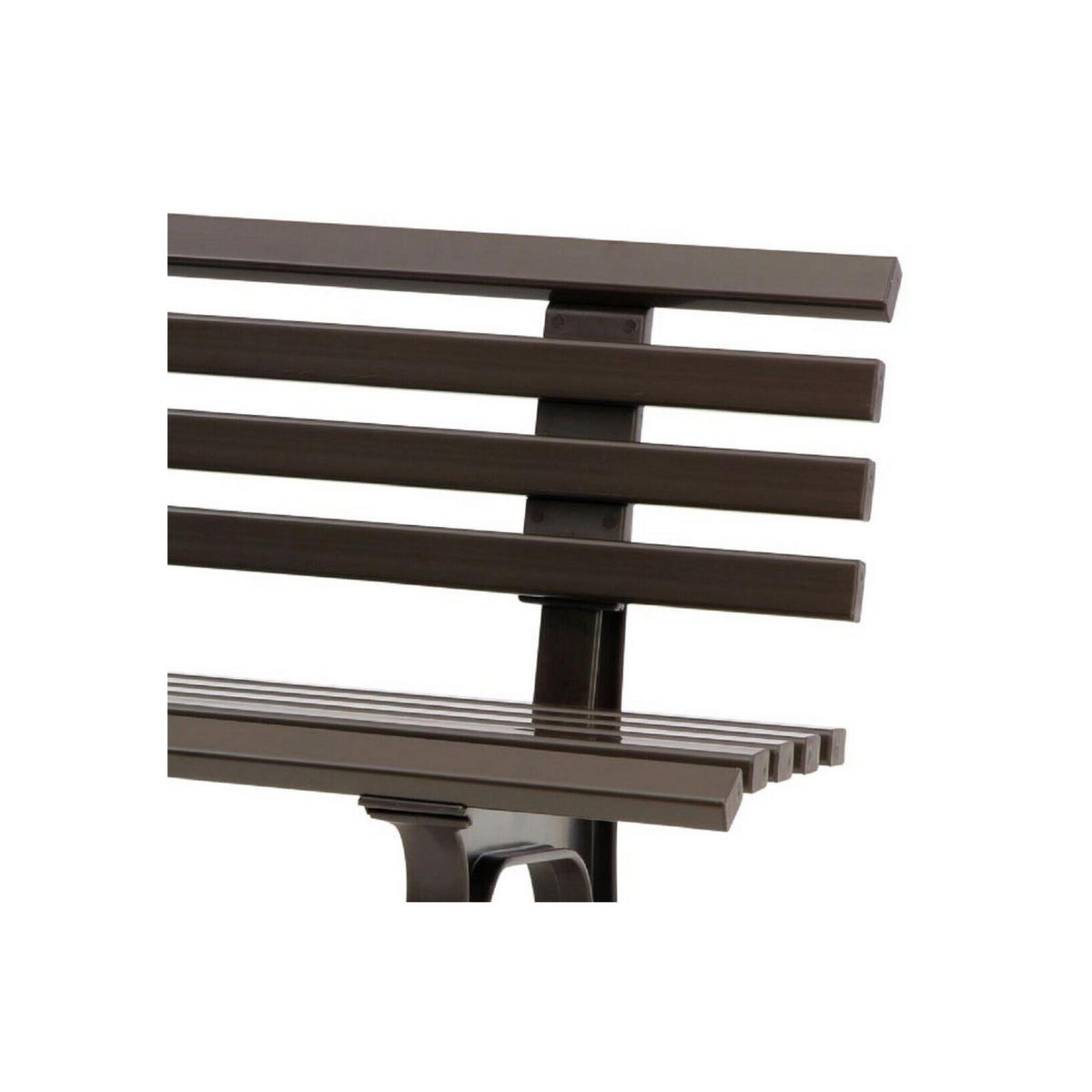 GARTENBANK Antigua 3 Sitzer Braun 74 x 150 x 54 cm Witterungskunststoff & UV Beständiger Kunststoff - Braun, Kunststoff (150/74/54cm) - PROREGAL