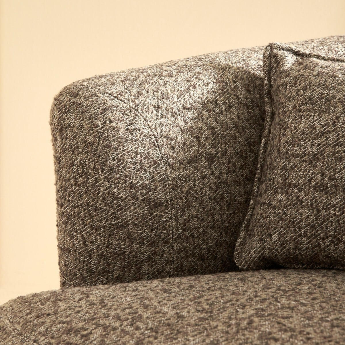 DREHSTUHL aus braunem Stoff - 91/88/67 cm - Braun, Textil (91/67/87cm) - Signature