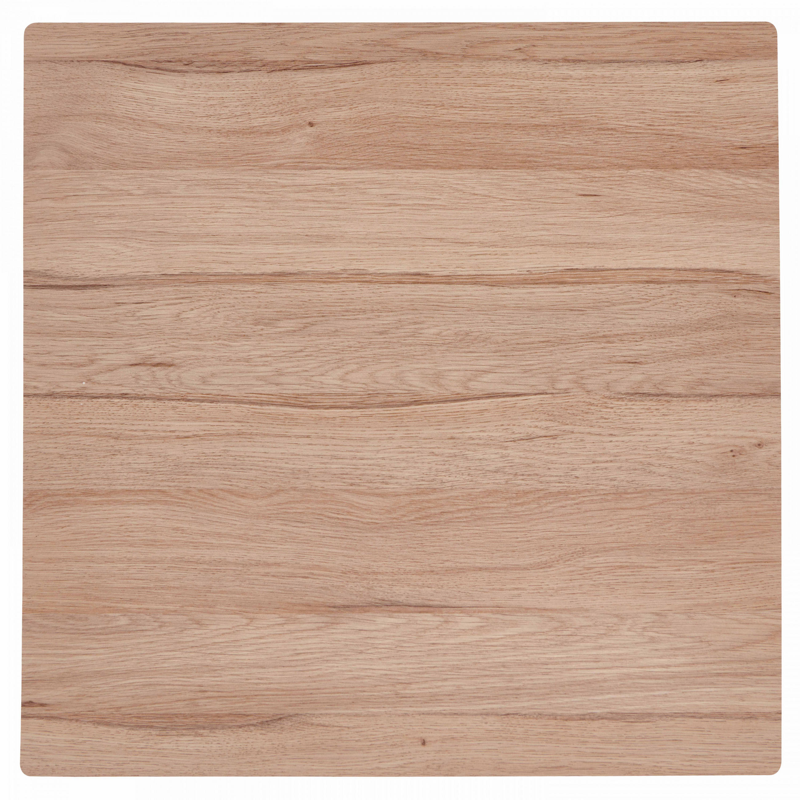 TISCHPLATTE 60 x 60 cm, helle Eiche - Eichefarben/Braun, Holzwerkstoff/Kunststoff (60/1.25/60cm) - Oviala
