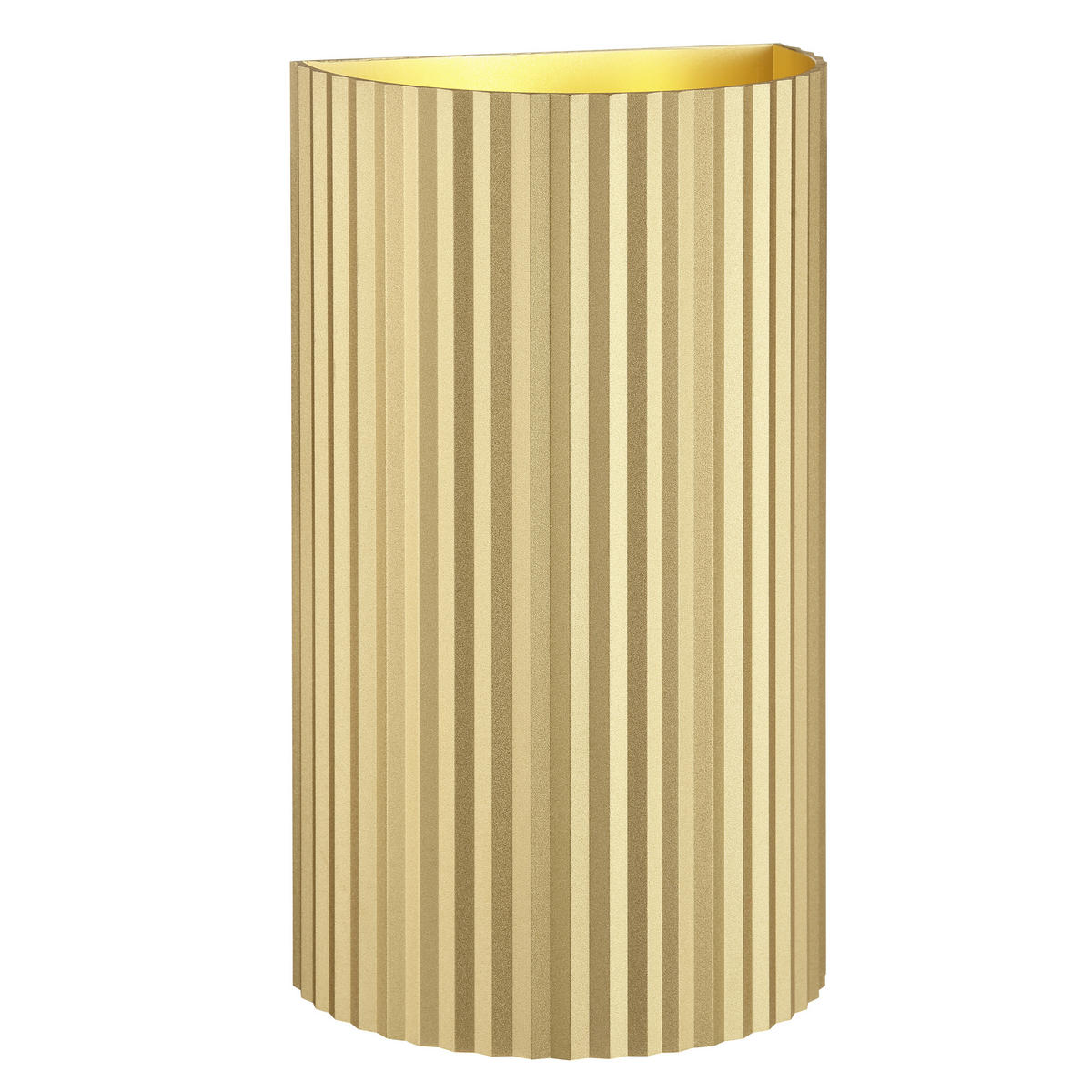 WANDLEUCHTE Undula Gold matt 6/10/18 cm - Goldfarben, Metall (10/18/6cm) - Brilliant