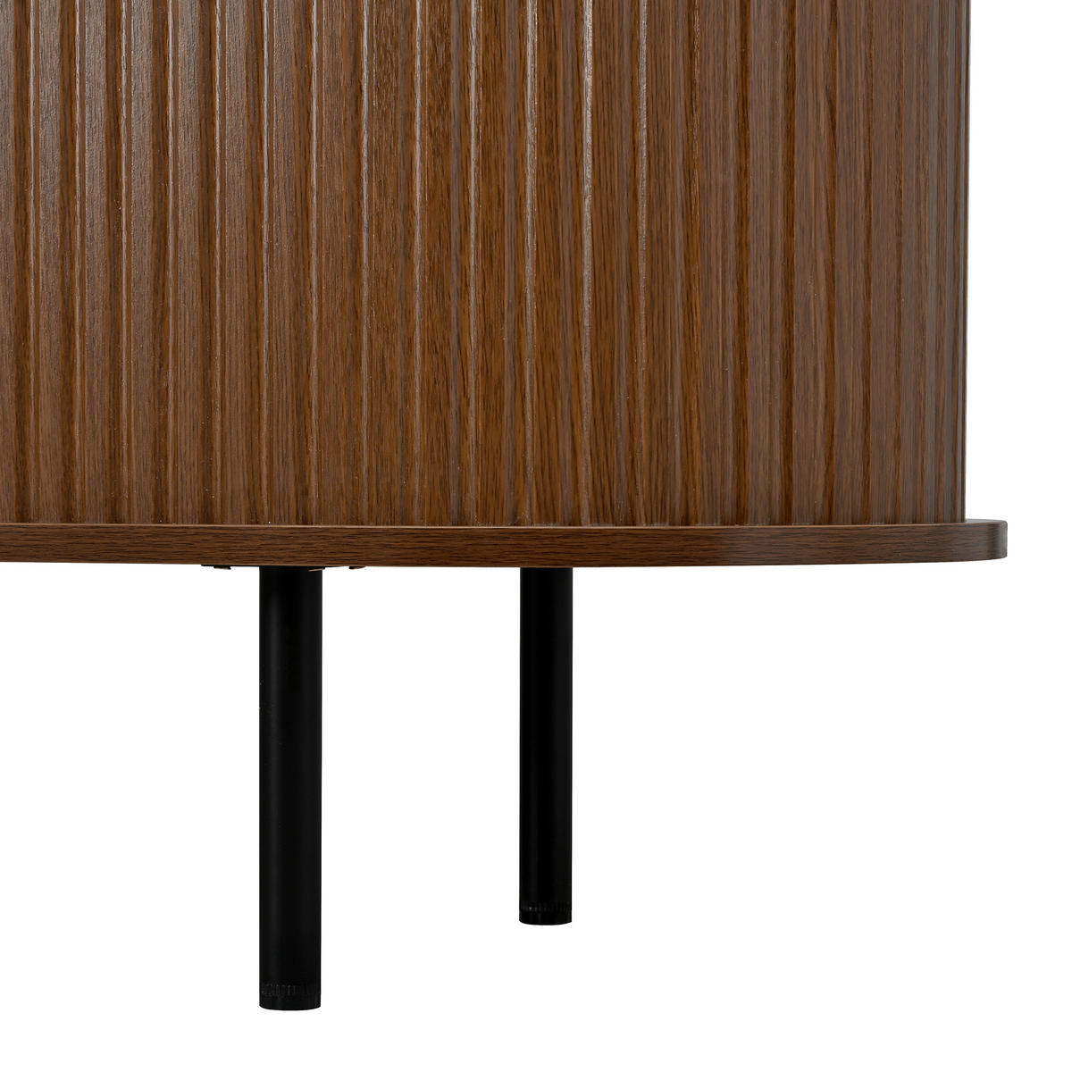 TV SKŘÍŇ v ořechové barvě TV skříňka s posuvnými dvířky a organizérem kabelů, B170/T40/H46cm - hnědá, kov/kompozitní dřevo (170/46/40cm) - STILVORA