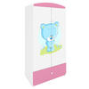 KINDERKLEIDERSCHRANK Blaubär 90/175/52 - Hellrosa, Holzwerkstoff (90/175/52cm) - Kocot Kids