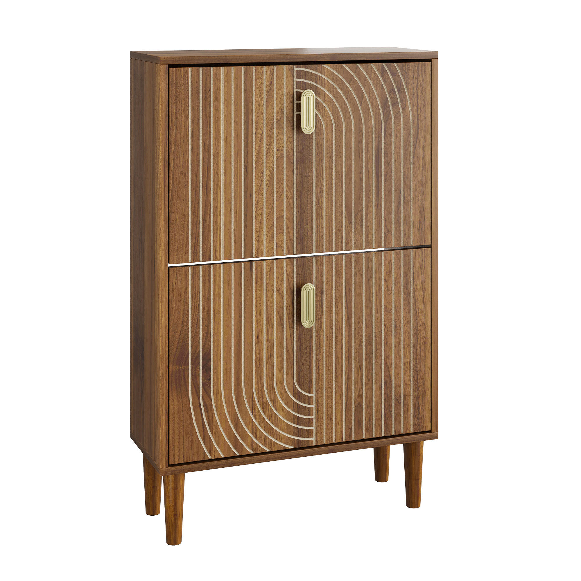 Urban Meuble Schuhschrank Braun 60x96x24 cm
