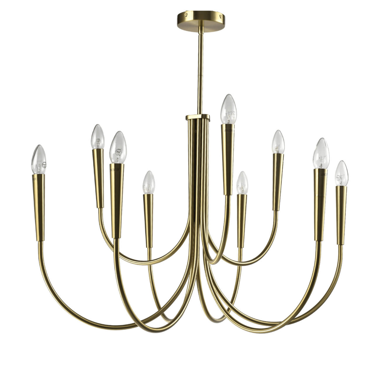 KRONLEUCHTER Kaelisma, Gold, 50cm - Goldfarben, Metall (50/80/50cm) - KOSILUM