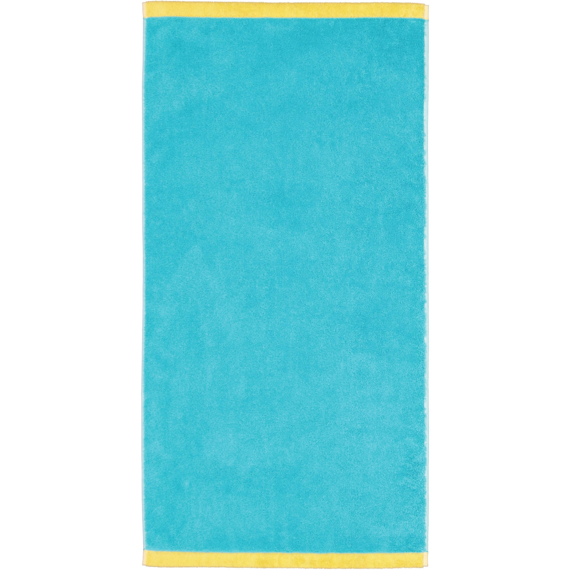 HANDTÜCHER LIFESTYLE SPLASH 7071 TÜRKIS/APRICOT - 15 - Blau, Textil (50/100cm) - Cawoe