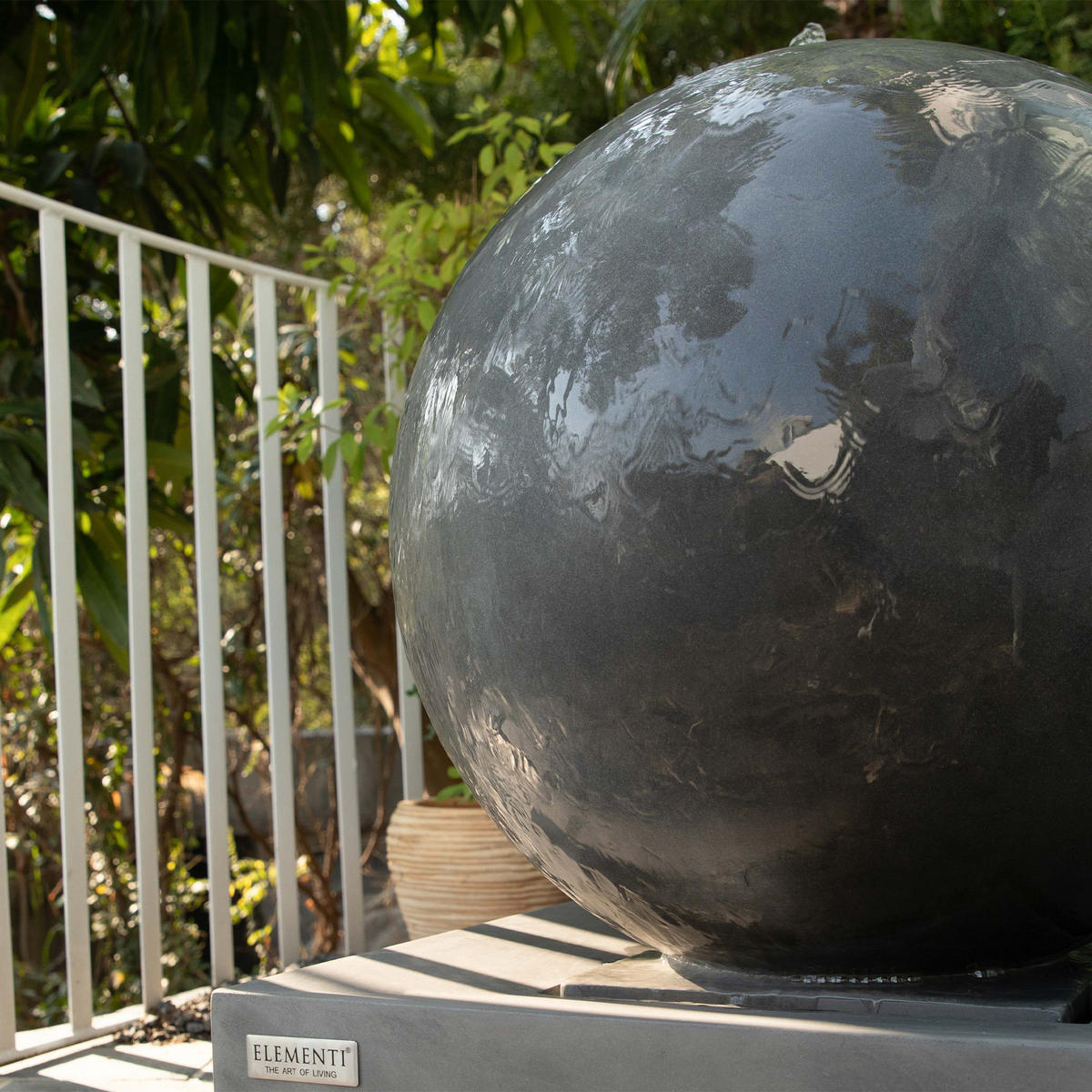 GARTENBRUNNEN Amrita 60 x 60 x 81.5 cm - Grau, Naturmaterialien (60/60/81.5cm) - Elementi