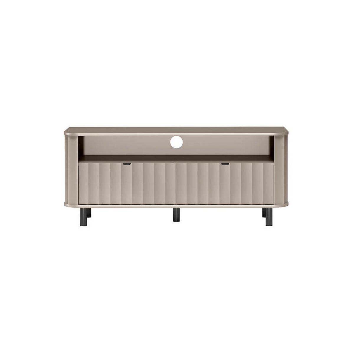 TV-LOWBOARD NOVADO-6 Greige - Greige, Holzwerkstoff (137/57/40.5cm)