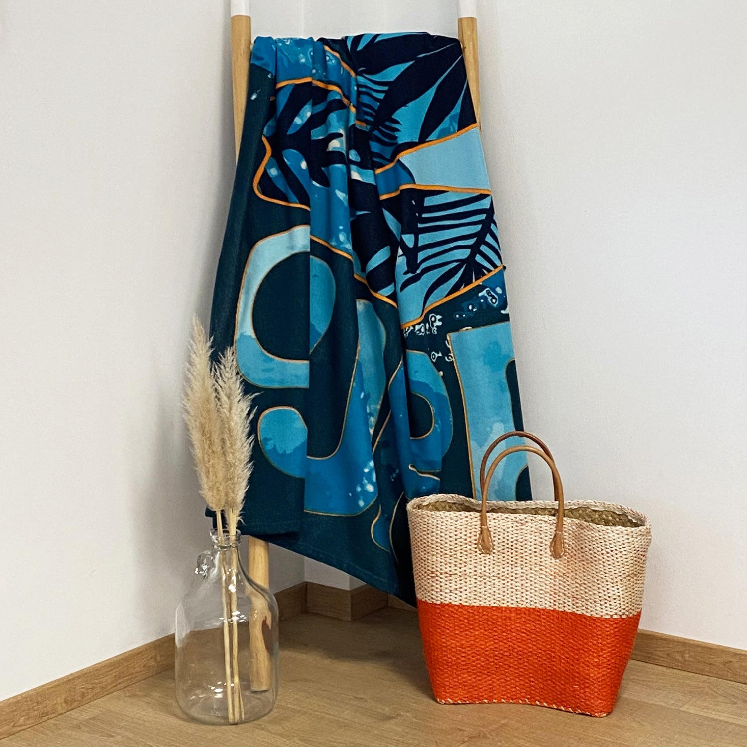 MIKROFASER-STRANDTUCH Armonia 140x170 220g/m² - Blau, Textil (140/170cm) - LE COMPTOIR DE LA PLAGE
