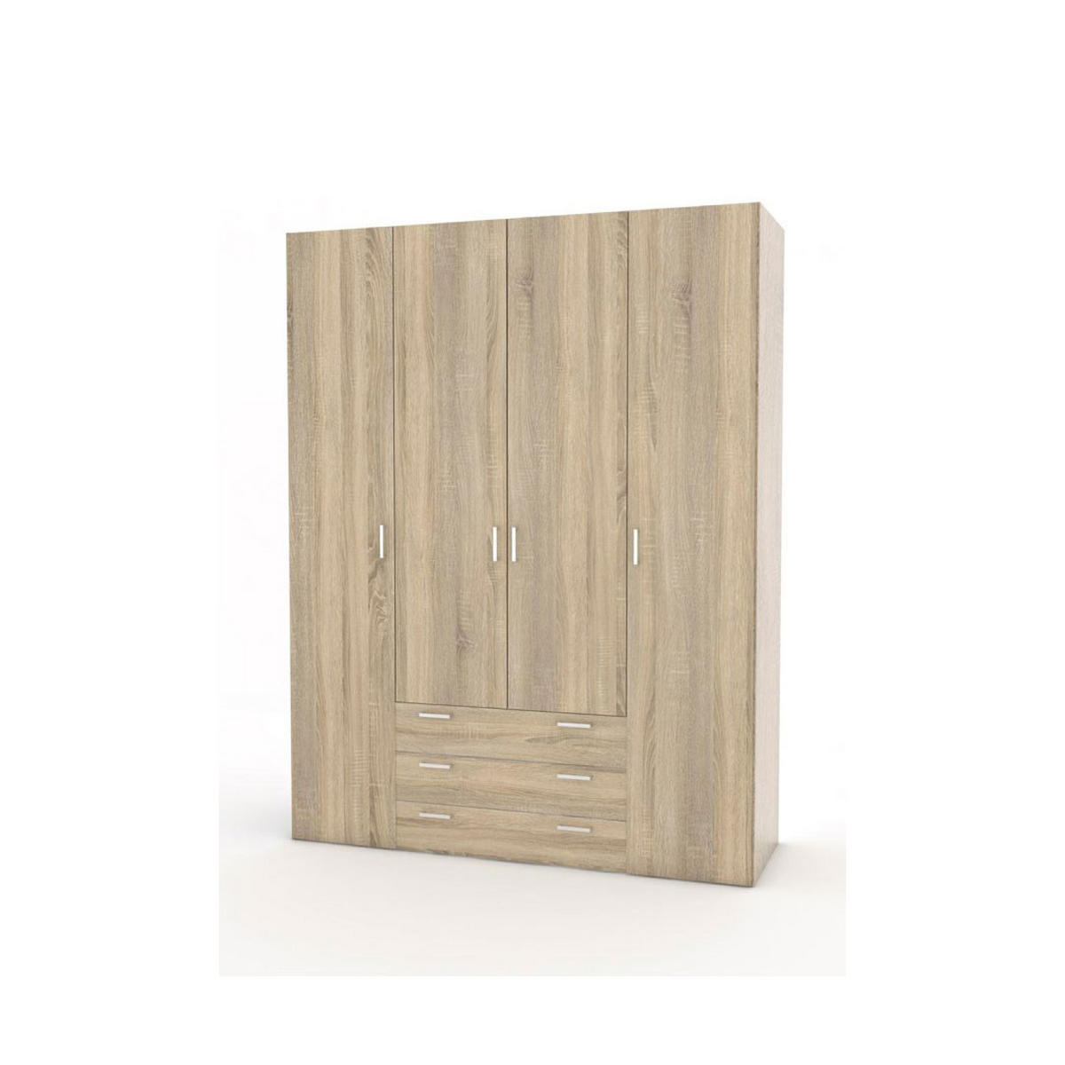 KLEIDERSCHRANK Spell Eichefarben 154/50/200 cm - Eichefarben, Holzwerkstoff (154/200/50cm) - ebuy24