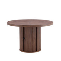 ESSTISCH Rund 115/74 cm mit Stauraum DE-40056 Nussbaum - Walnussfarben, Holzwerkstoff (115/115/74cm) - ComfortXL