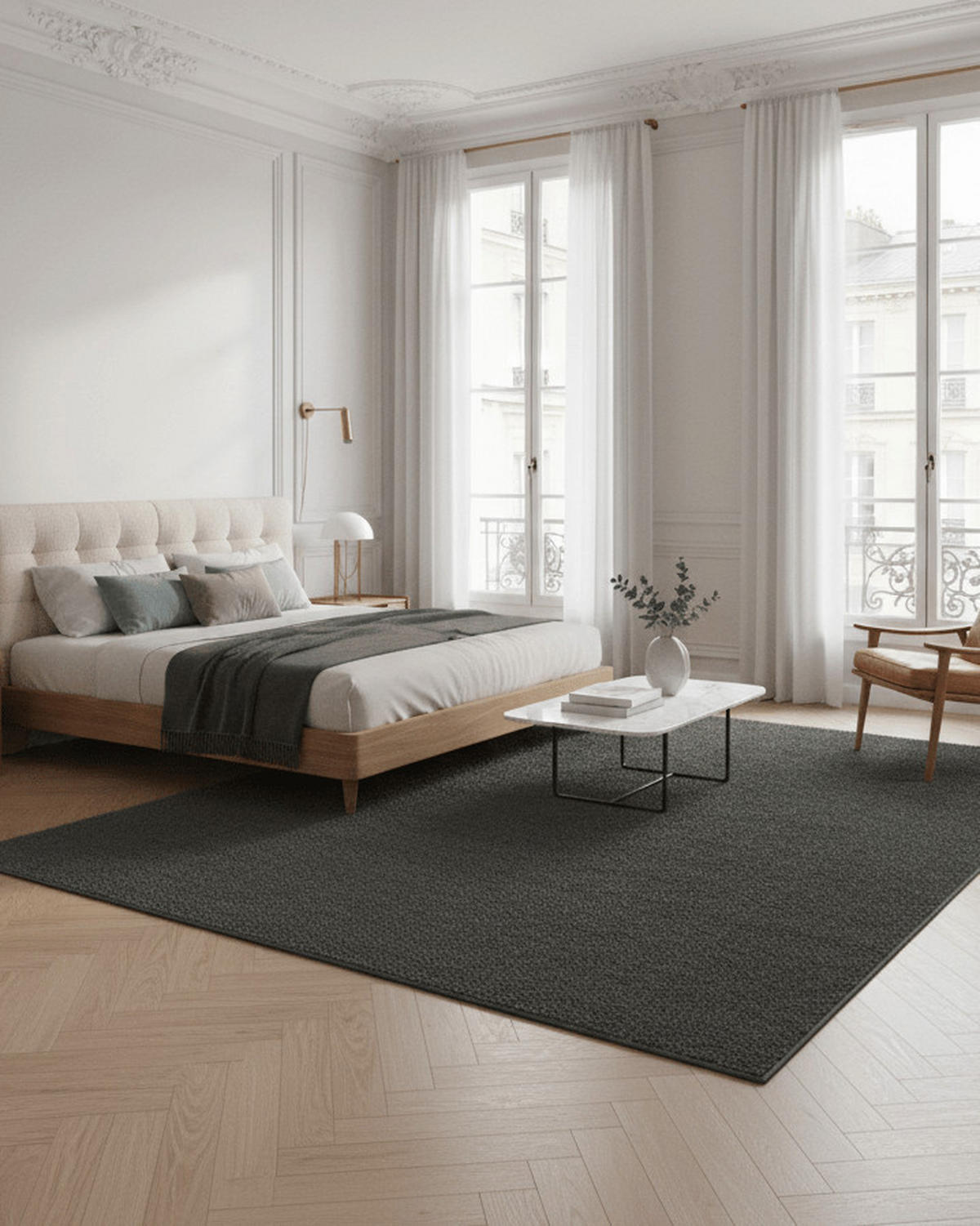 TEPPICH, Zeitgenössischer im Lammfell-Look grün - Grün, Textil (160/230cm) - AFK Living