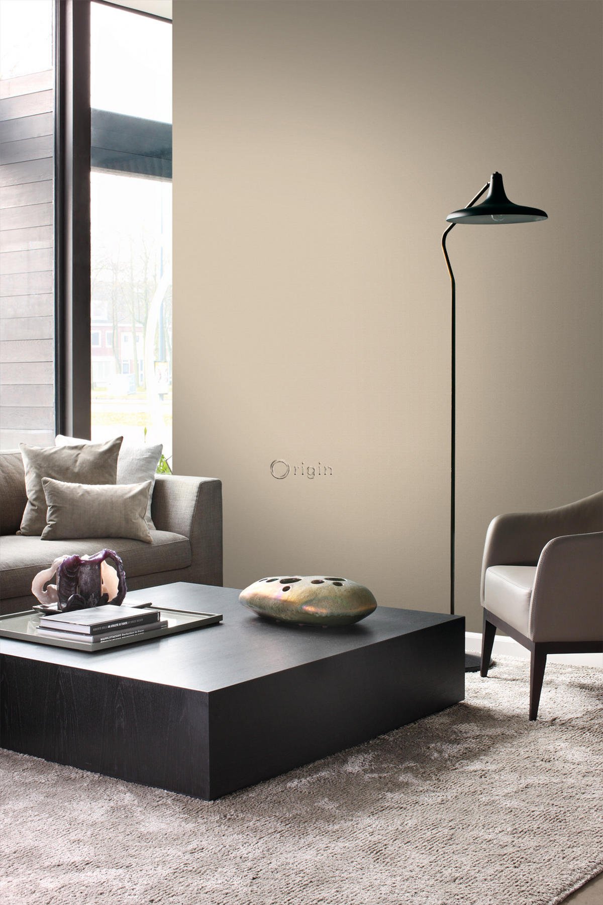 TAPETE kleine Ornamente 53 cm x 10.05 m - Beige, Papier (53/1000cm) - Origin Wallcoverings