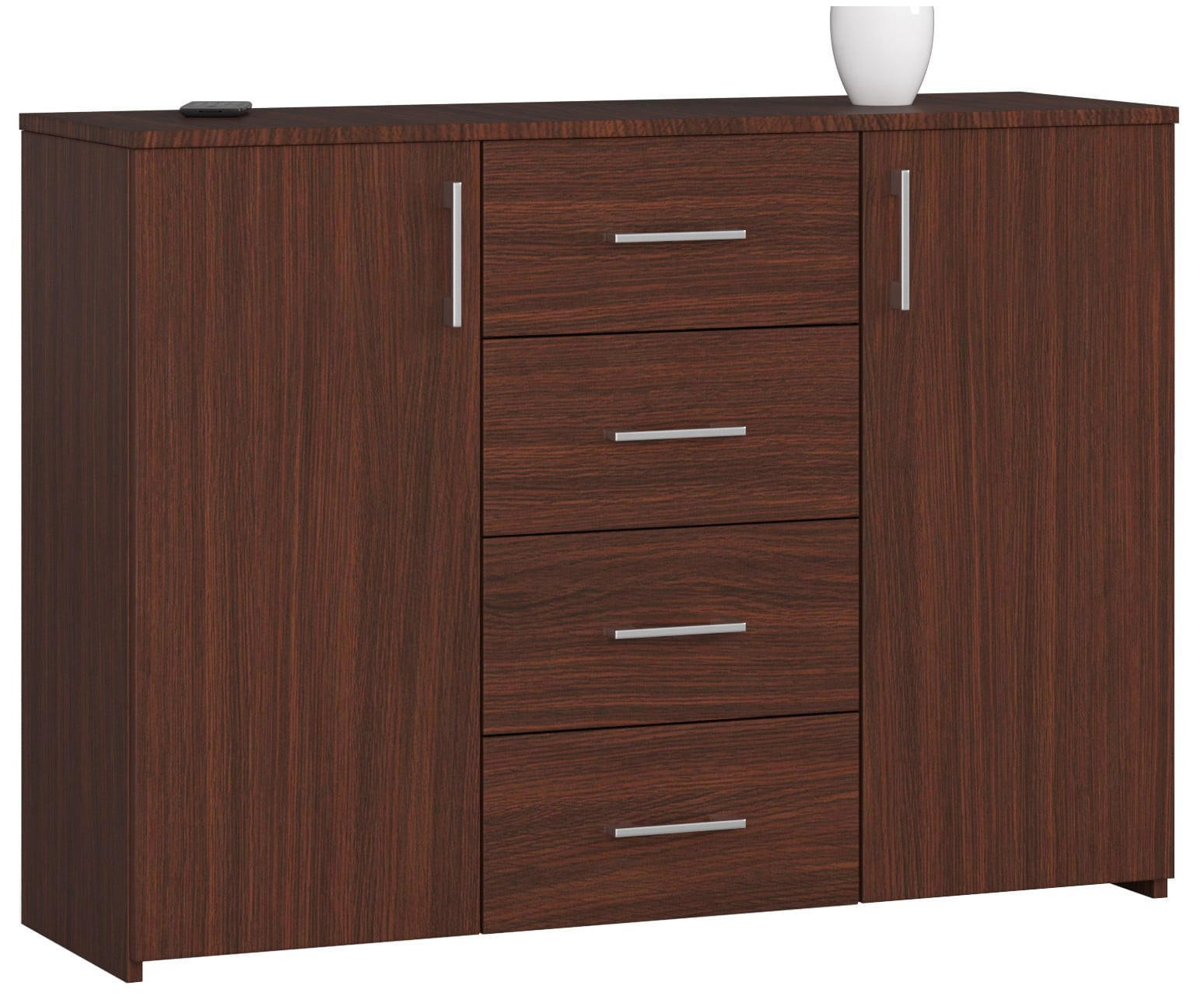 RAUMHIRSCH FURNITURE KOMODA tmavě hnědá 80/110/35