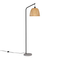 STEHLEUCHTE 50/30/156 Umiko - Beige, Naturmaterialien (30/50/156cm) - VS Venta-stock