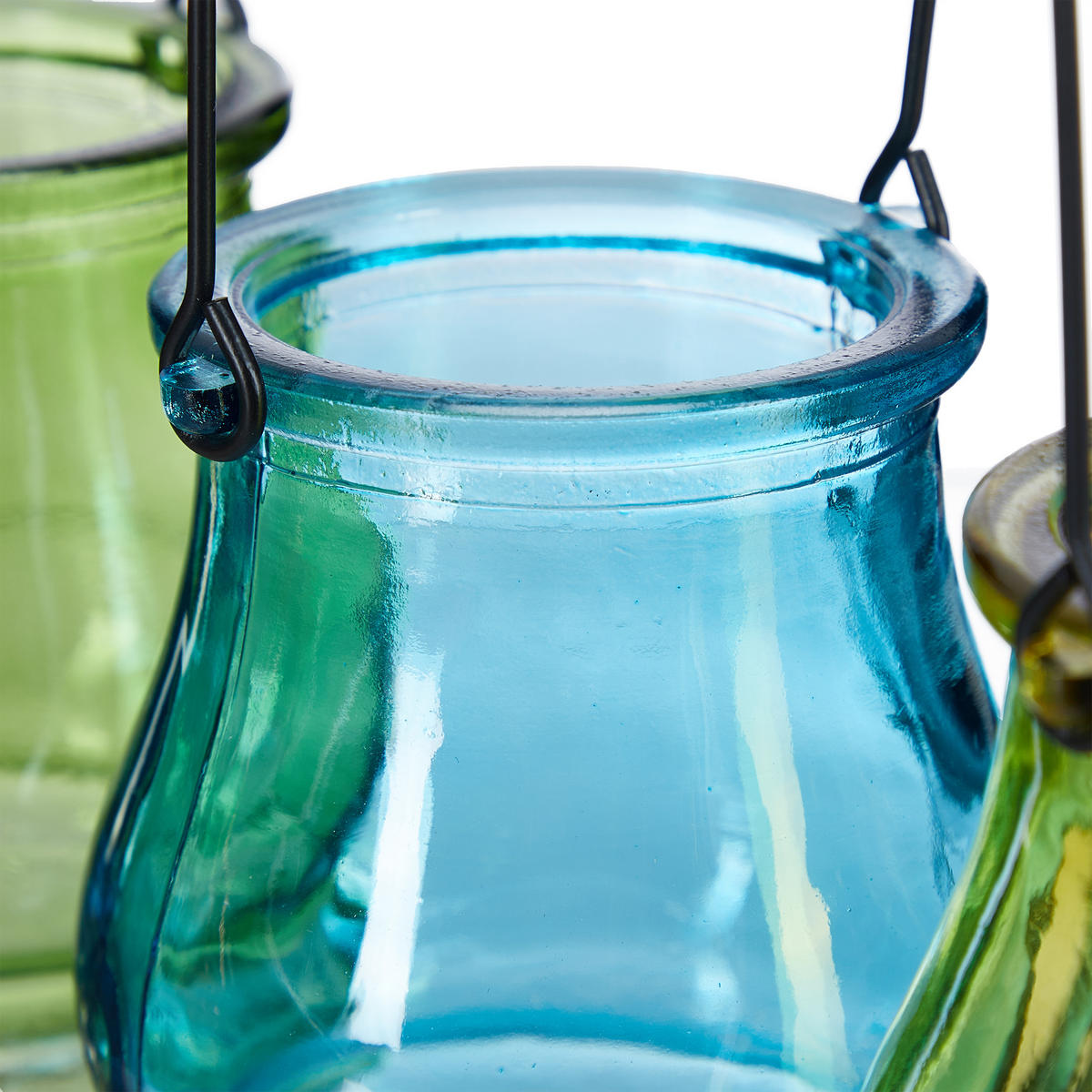 12xWINDLICHT - Multicolor, Glas/Metall (10cm) - Relaxdays