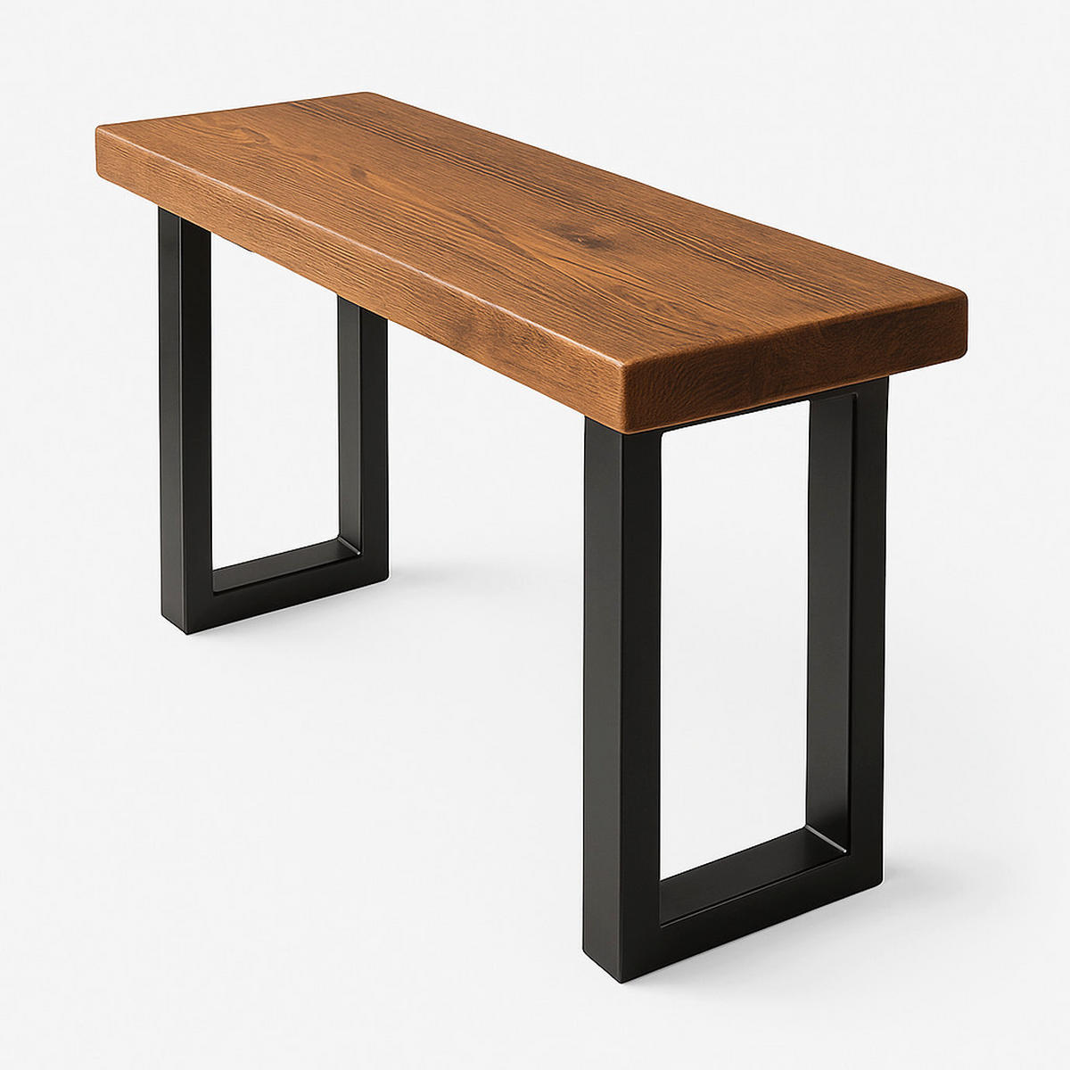 FRÜHSTÜCKSBAR, klobig und stabil – jakobinisch – 200/80/100 cm - Braun, Holz (80/100/200cm) - TRL Handmade Furniture
