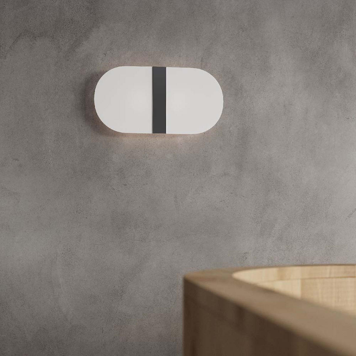 WANDLEUCHTE Glas Stahl Weiß Tangerine - Weiß, Metall (5/18/35cm)