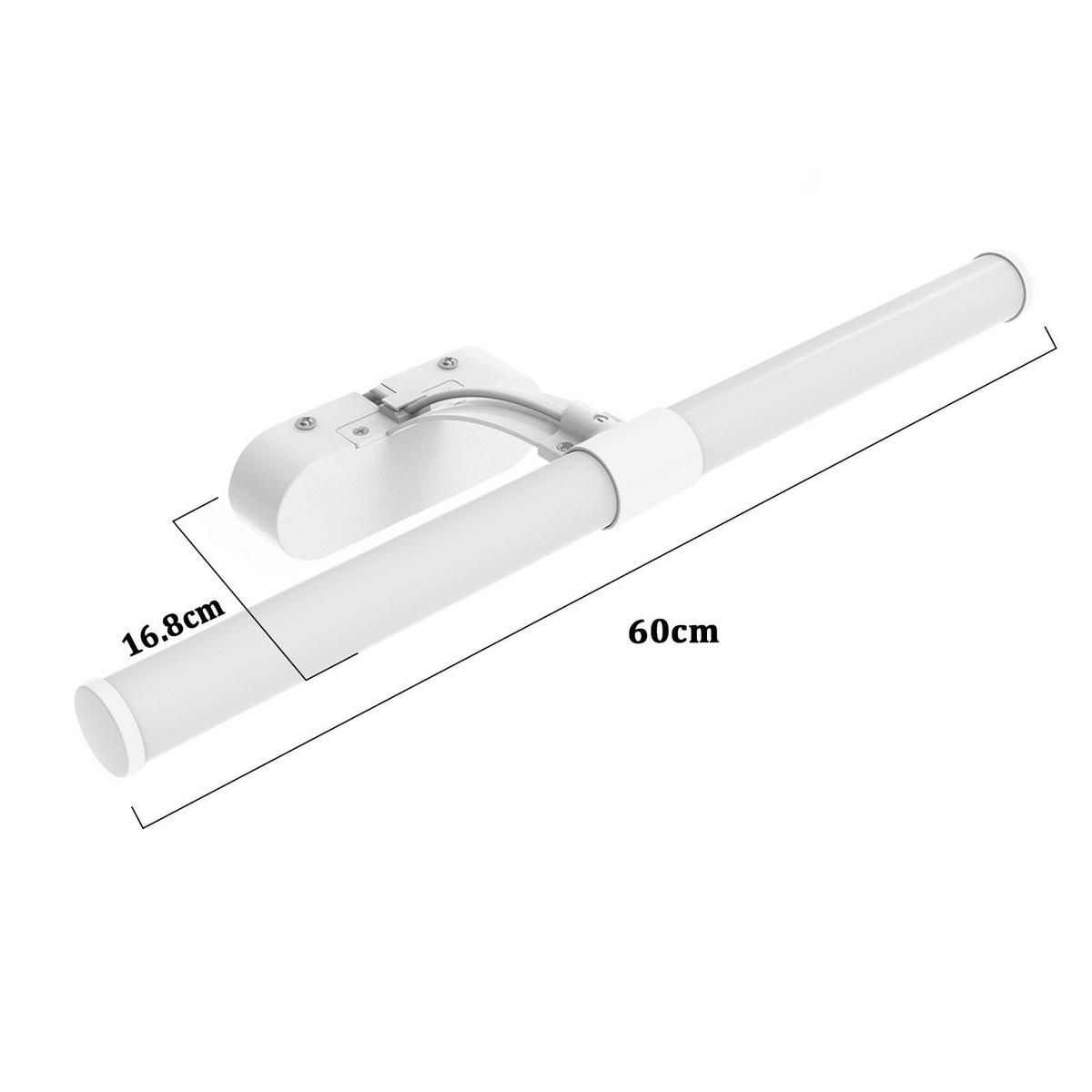 SPIEGELLEUCHTE Halle 60/9.6/16.8 cm - Weiß, Metall (60/9.6/16.8cm) - Nettlife