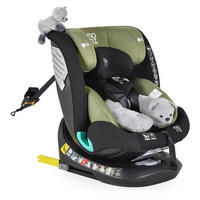 KINDERSITZ Serengeti i-Size grün (40-150cm) Isofix, Kuscheltier, Nackenkissen - Grün, Kunststoff (44/60/17cm) - Moni