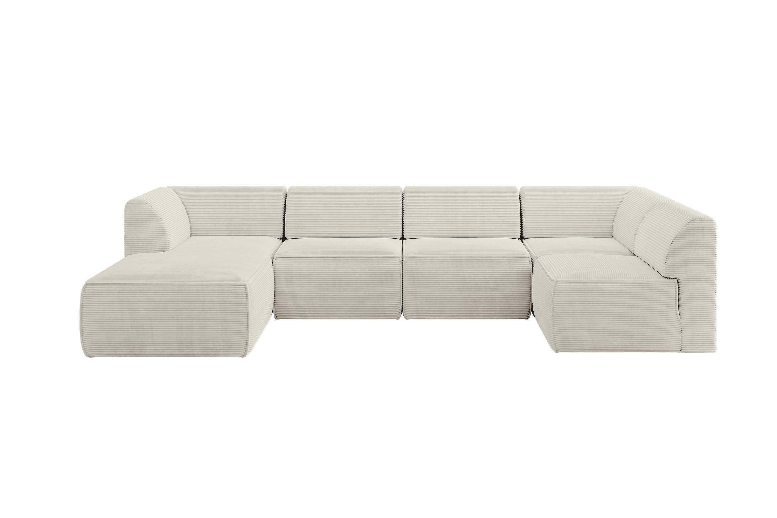 Altdecor Wohnlandschaft Creme 180x78x345 cm