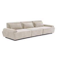 SOFA 3-Sitzer, Ekru - Weiß, Textil (303/82/109cm) - Oviala